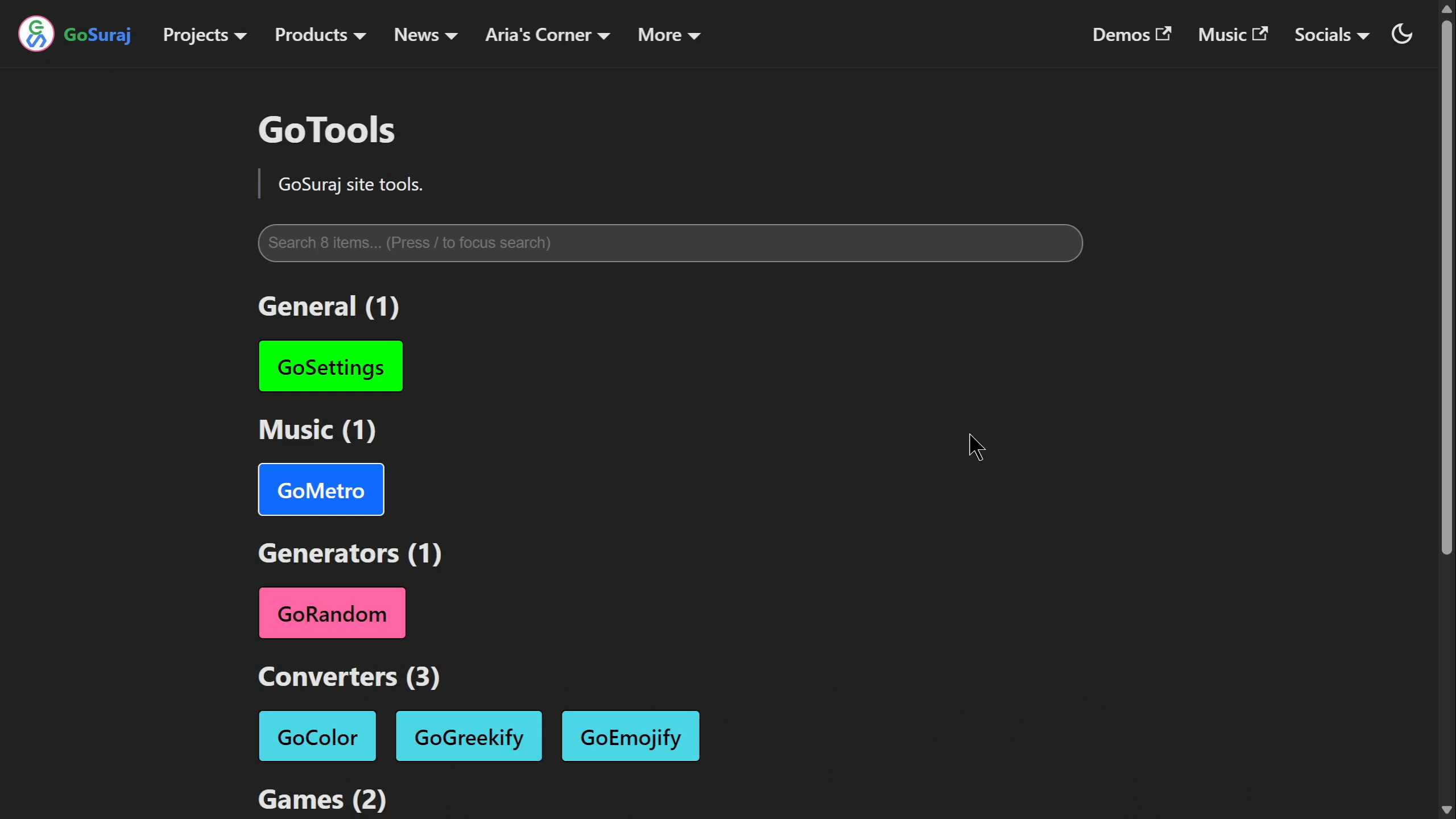 GoTools App Suite