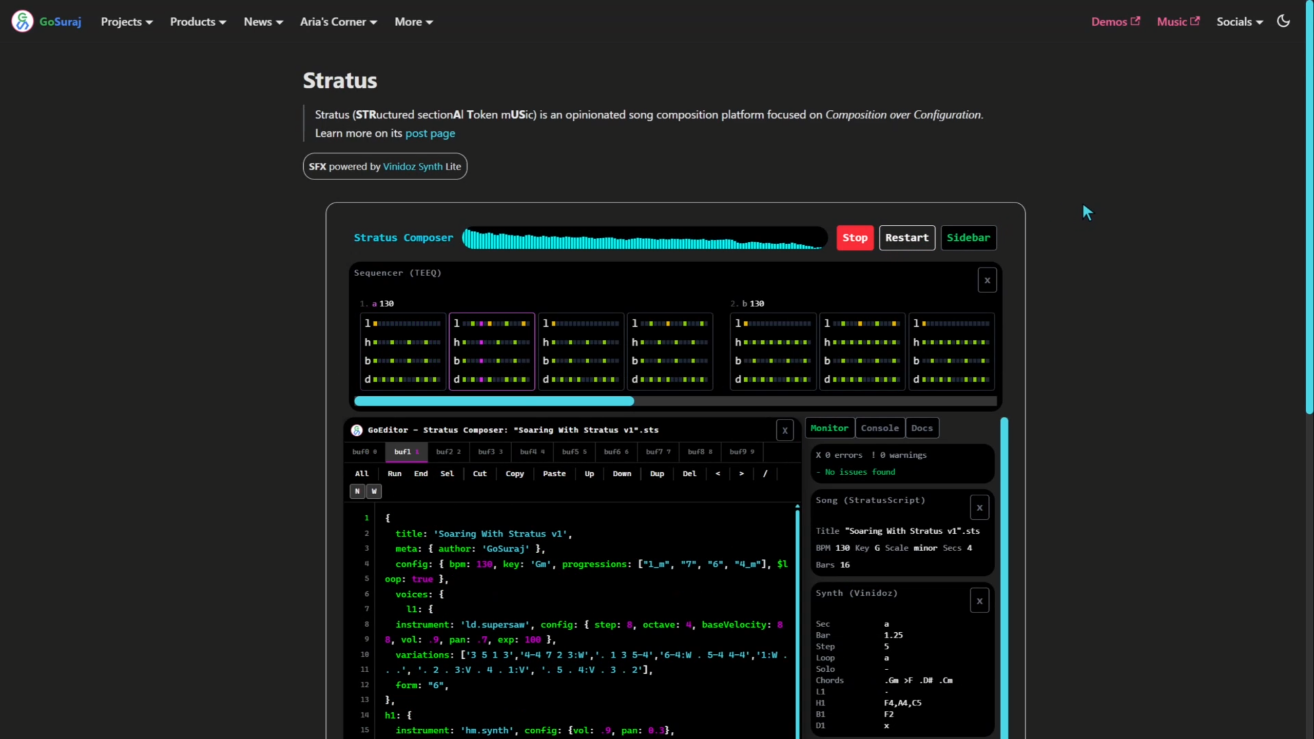 Stratus Composer Platform