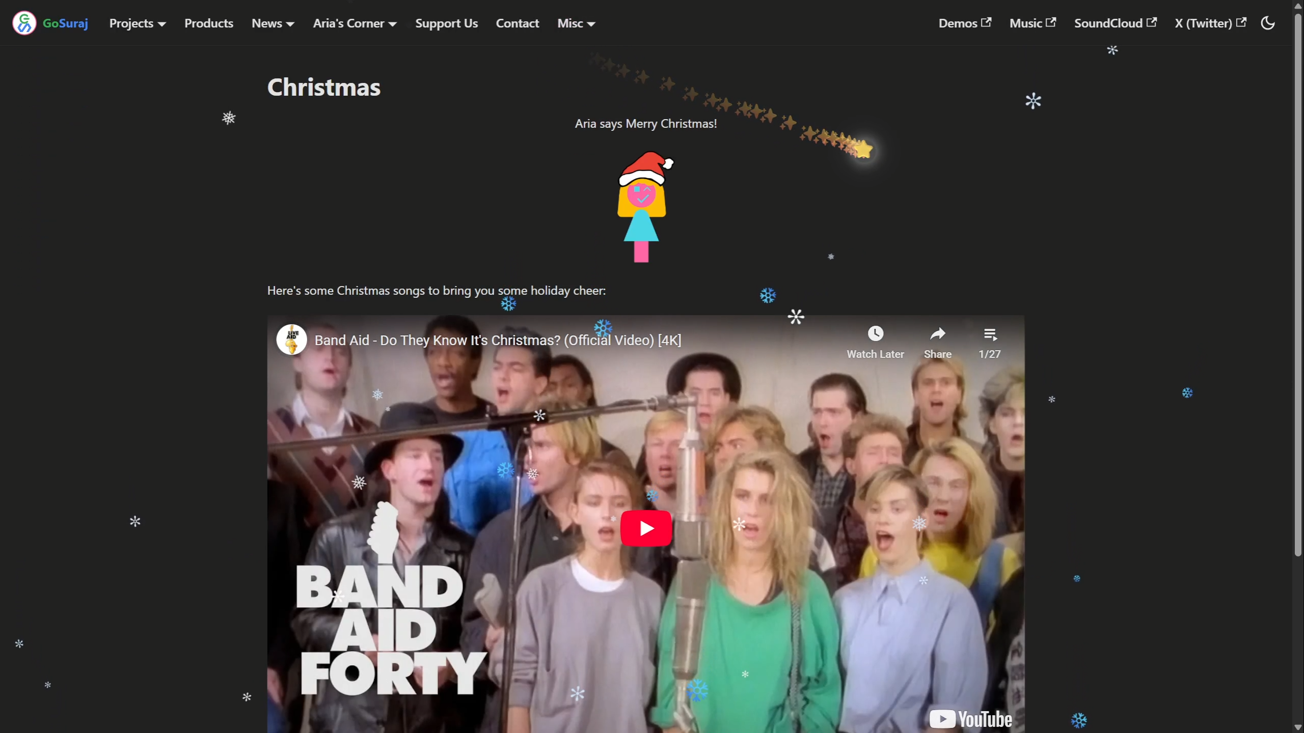 GoSuraj Christmas Page